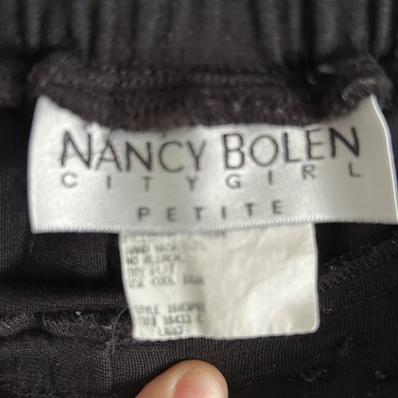 Nancy Bolen City Girl Petite Knit Pants - Picture 3 of 4